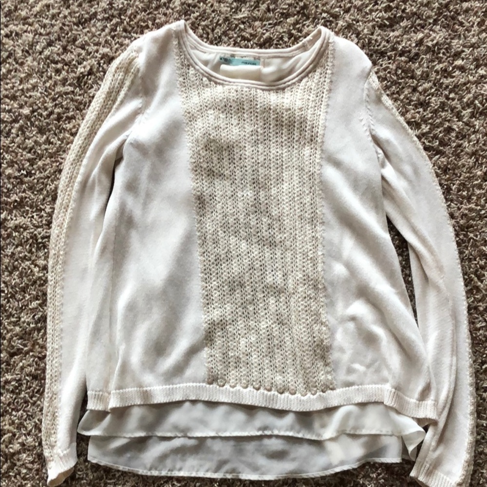 White and Cream Sweater